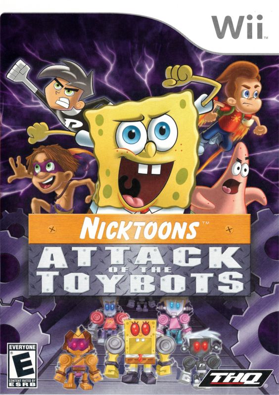 Nicktoons: Attack of the Toybots box art for Wii